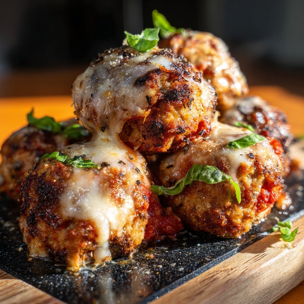 Ground Chicken Parmesan Meatballs