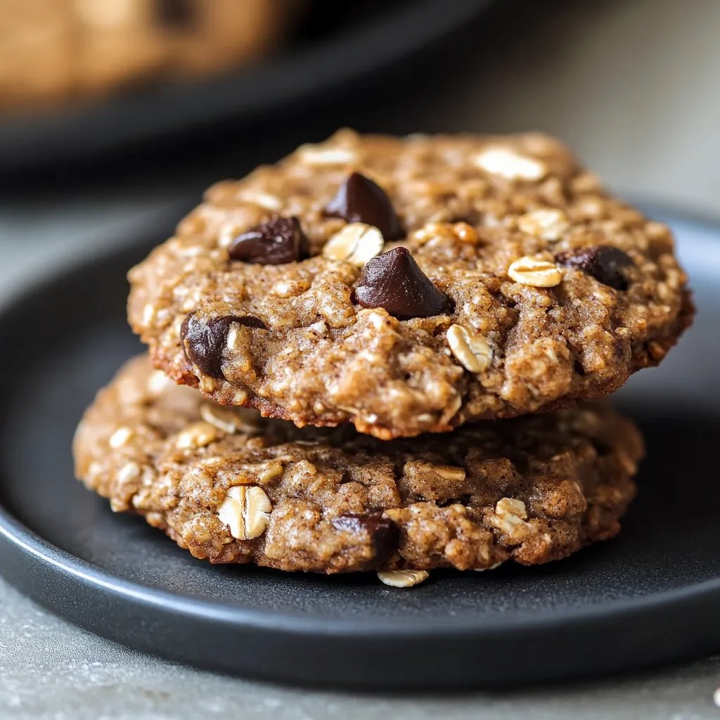 Banana Oatmeal High Protein Breakfast Cookies