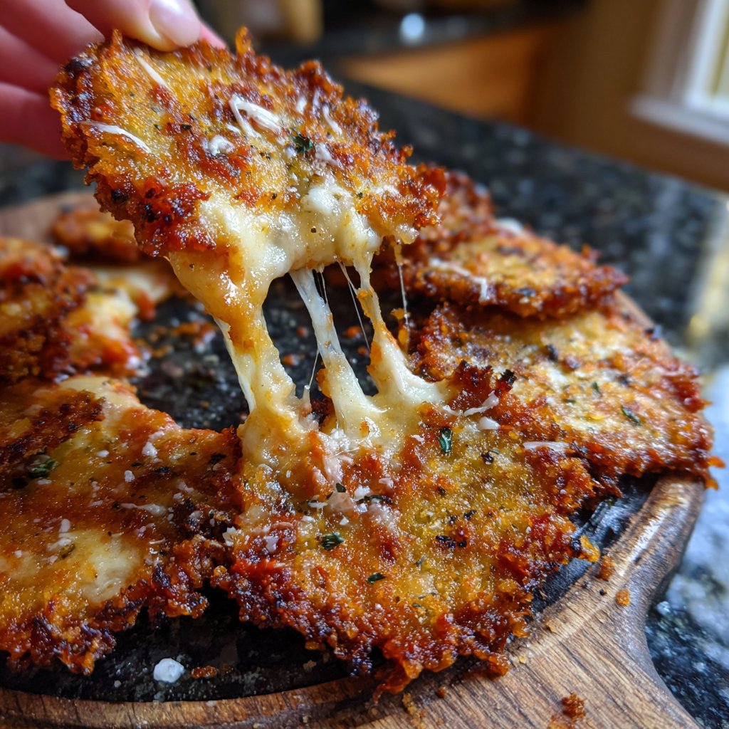 Crispy Eggplant Parmesan Chips