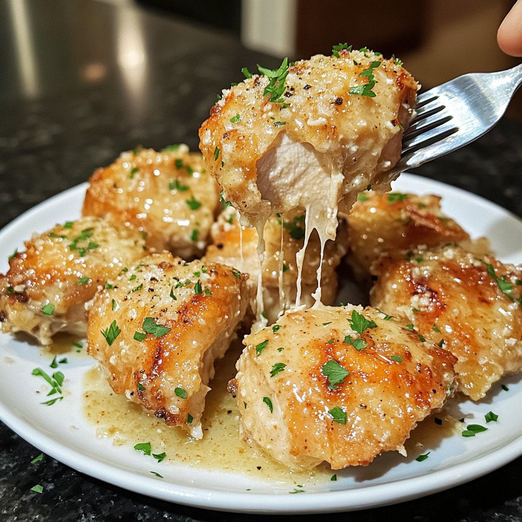 Easy Slow Cooker Garlic Parmesan Chicken