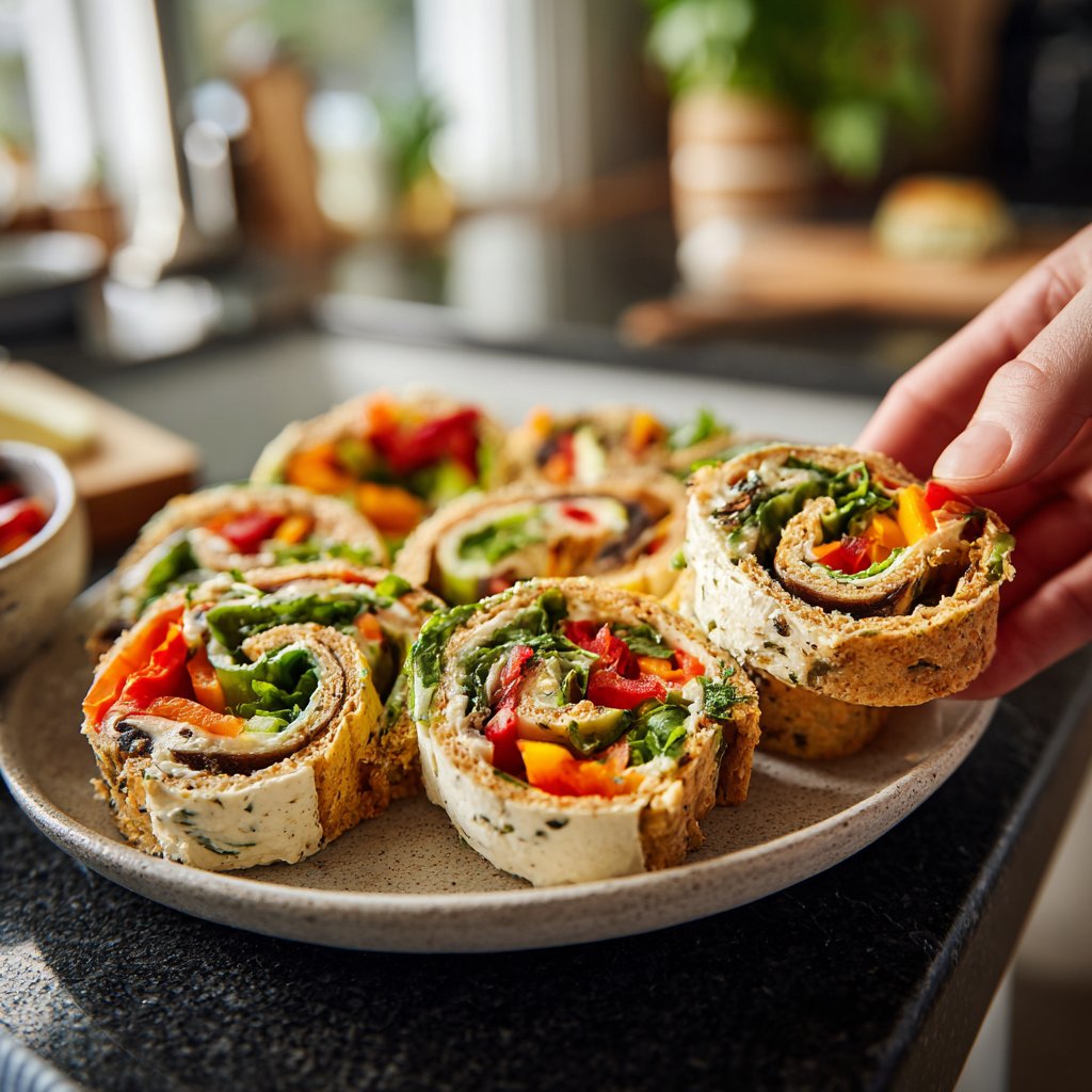 Super Bowl Party Veggie Pinwheels
