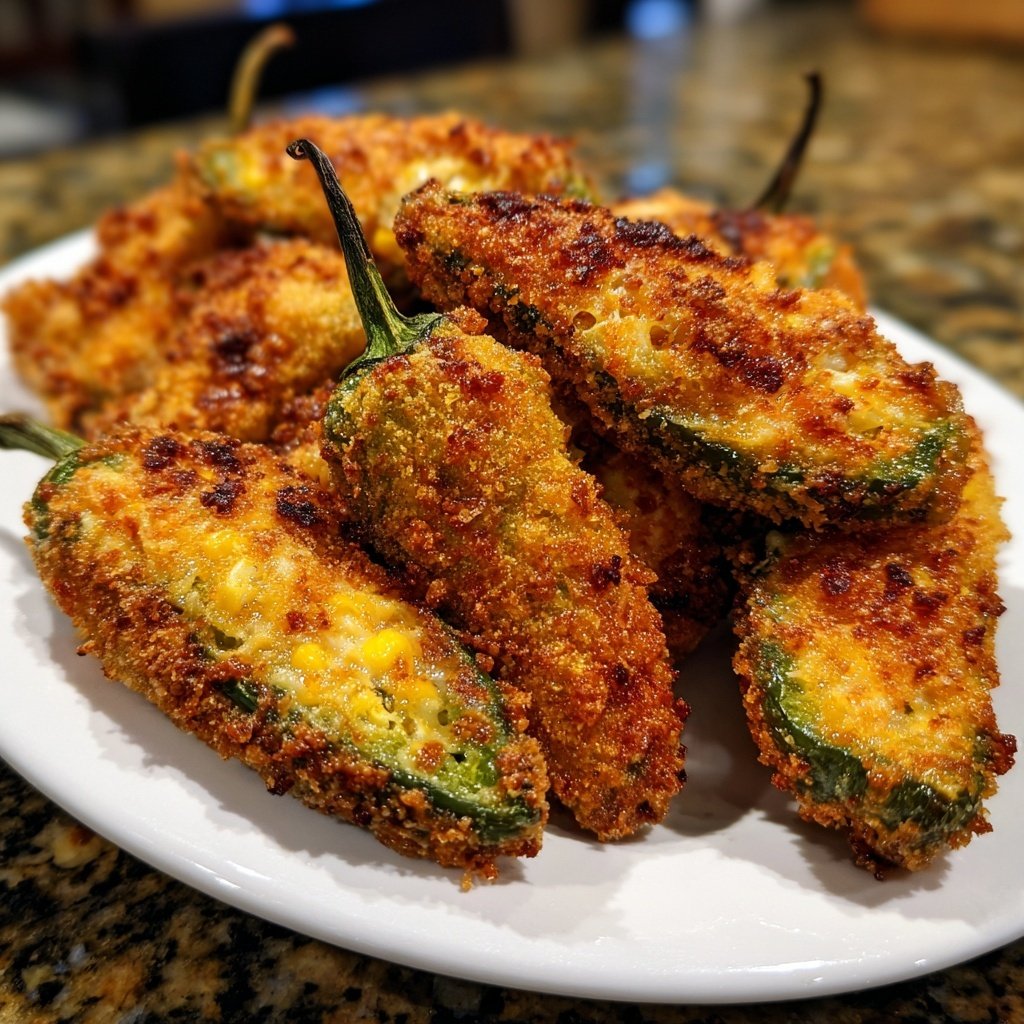 Jalapeno Poppers Stuffed with Corn