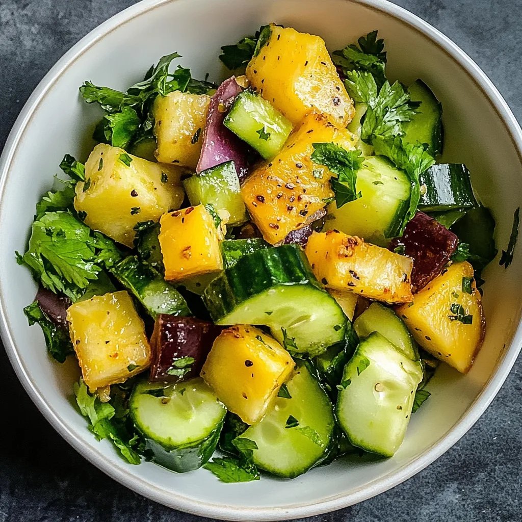 Pineapple Cucumber Salad