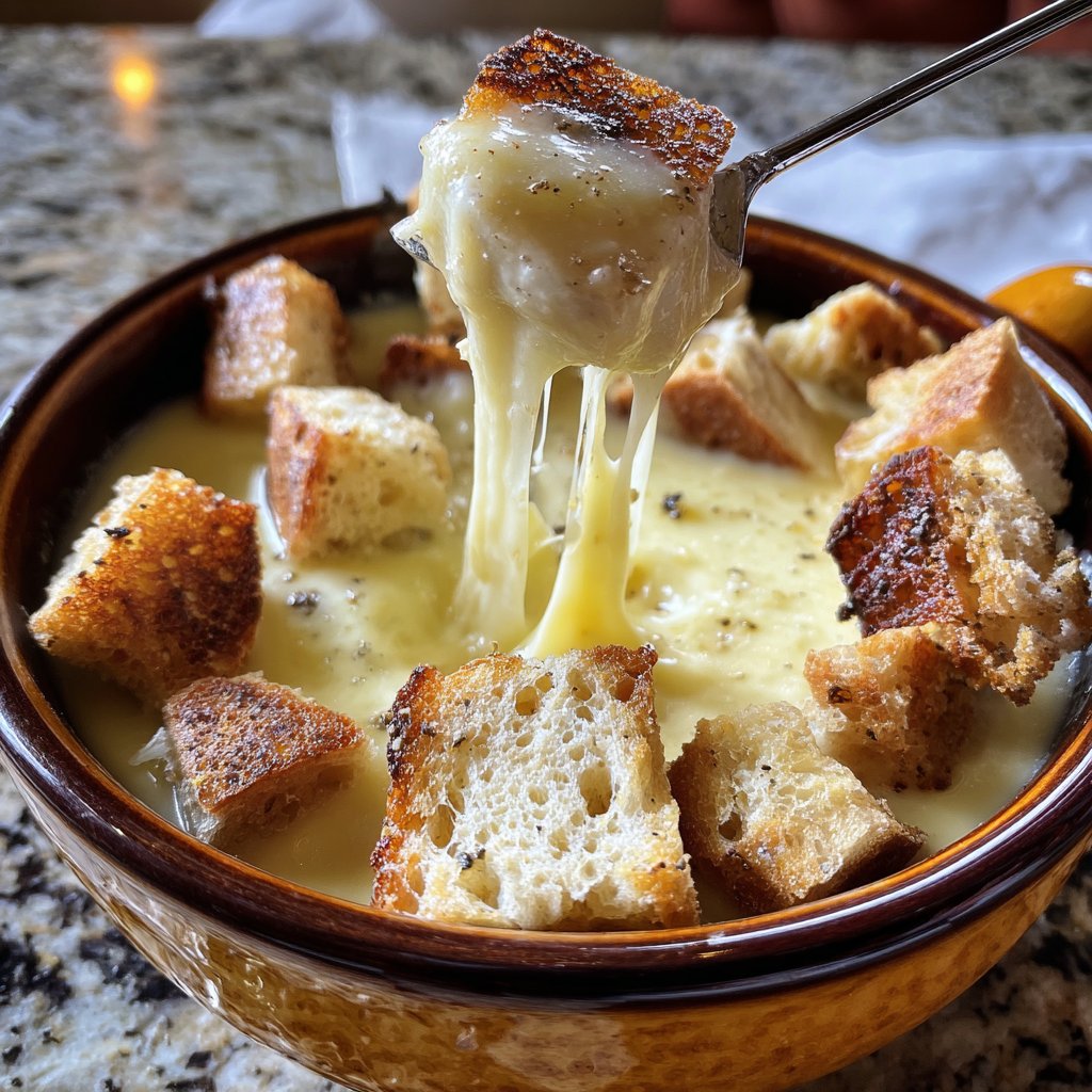 Fondue with Truffle Cheese