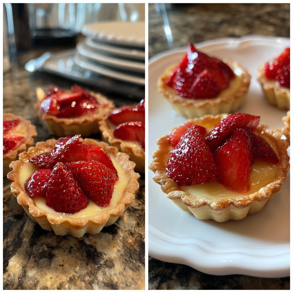 Valentines Treats Strawberry Almond Tartlets