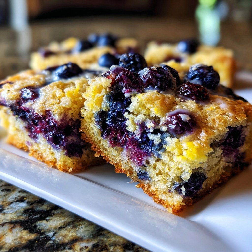 Blueberry Lemon Breakfast Squares