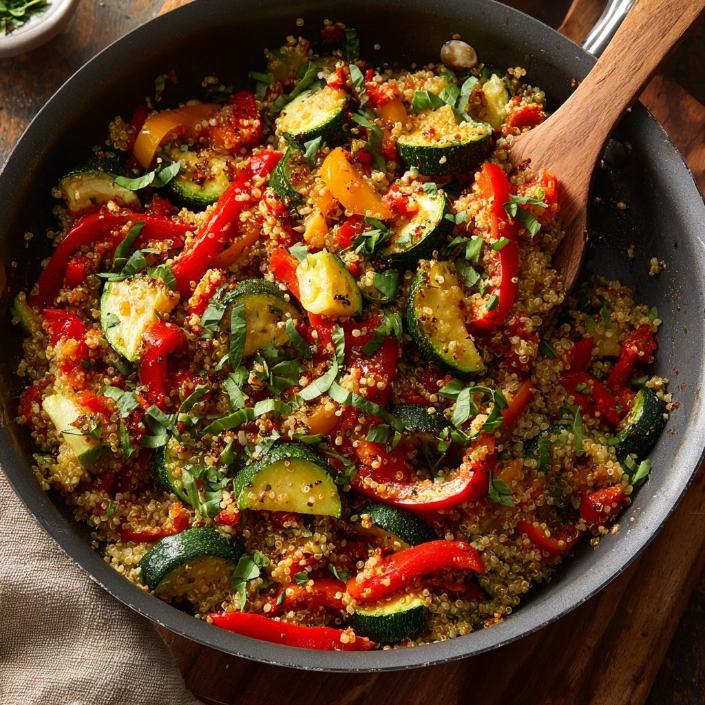 Healthy Dinner Quinoa Vegetable Skillet