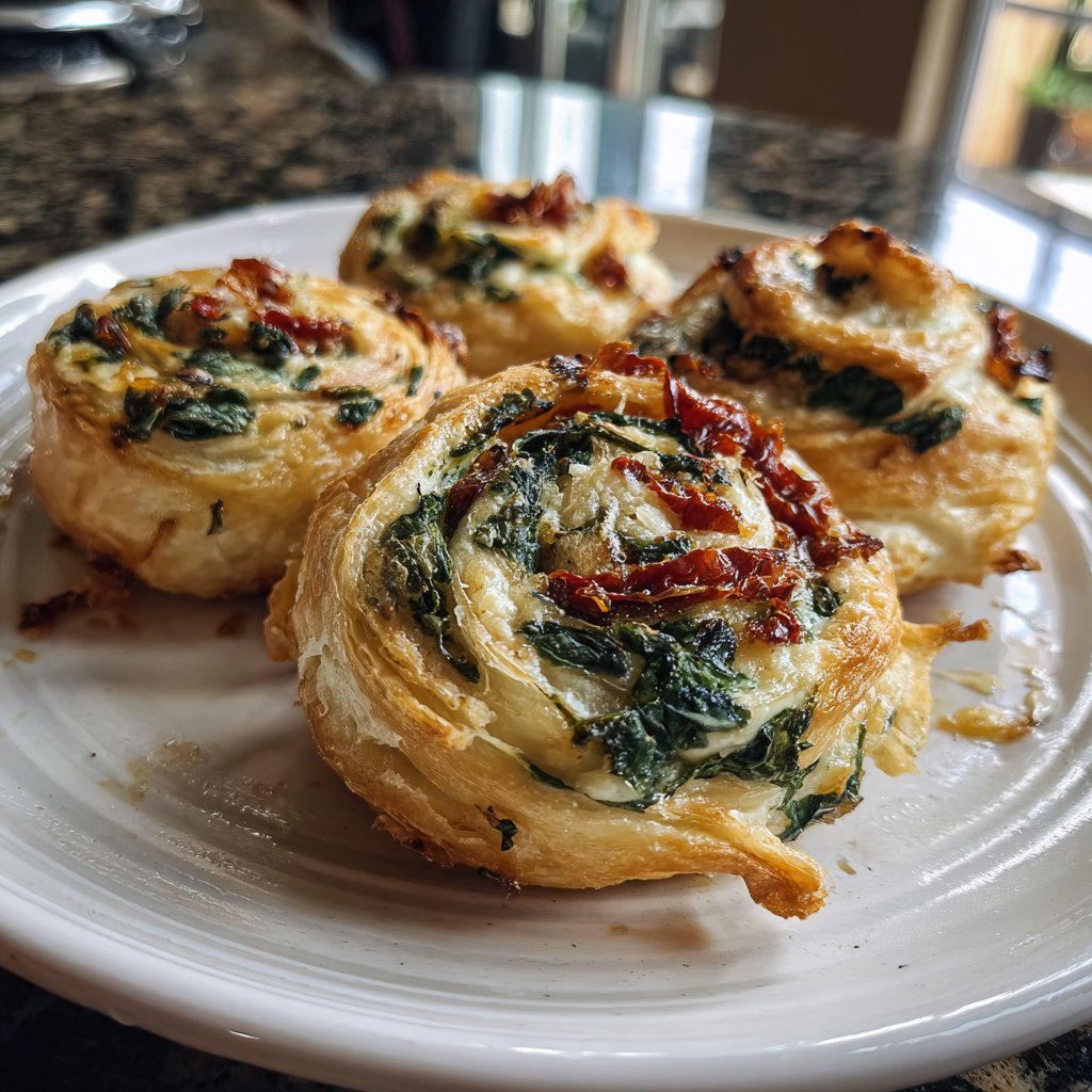 Super Bowl Appetizer Puff Pastry Pinwheels
