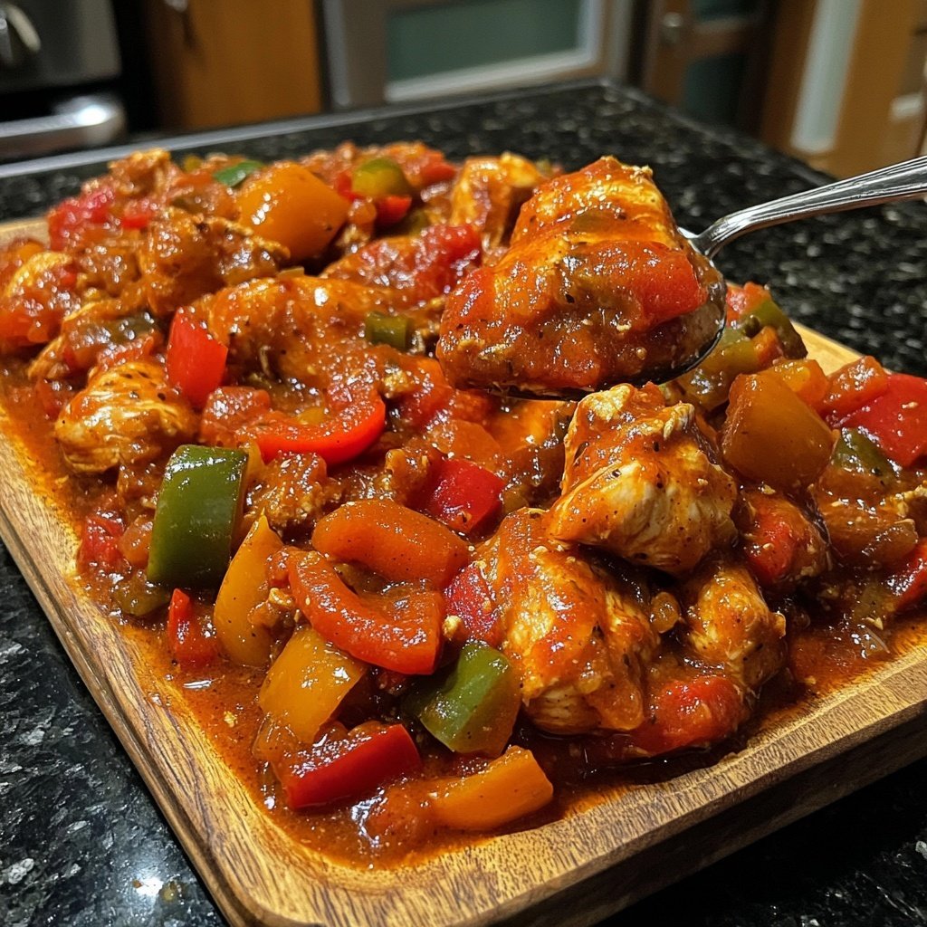 Cozy Crockpot Chicken Cacciatore