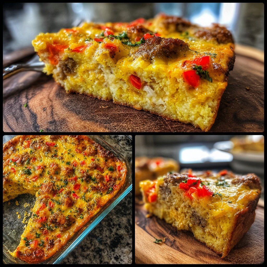 Breakfast Egg And Sausage Bake