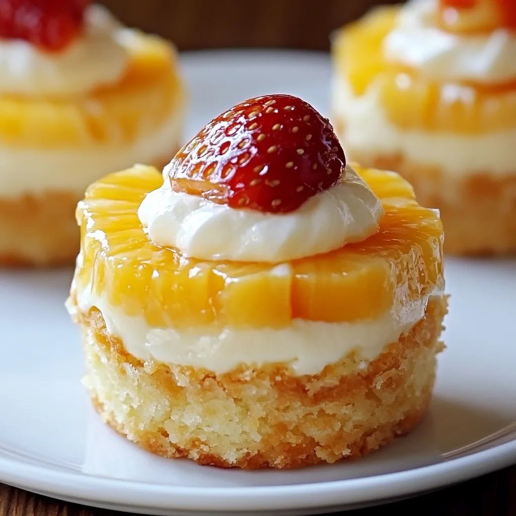 Individual Pineapple Cheesecakes Bliss