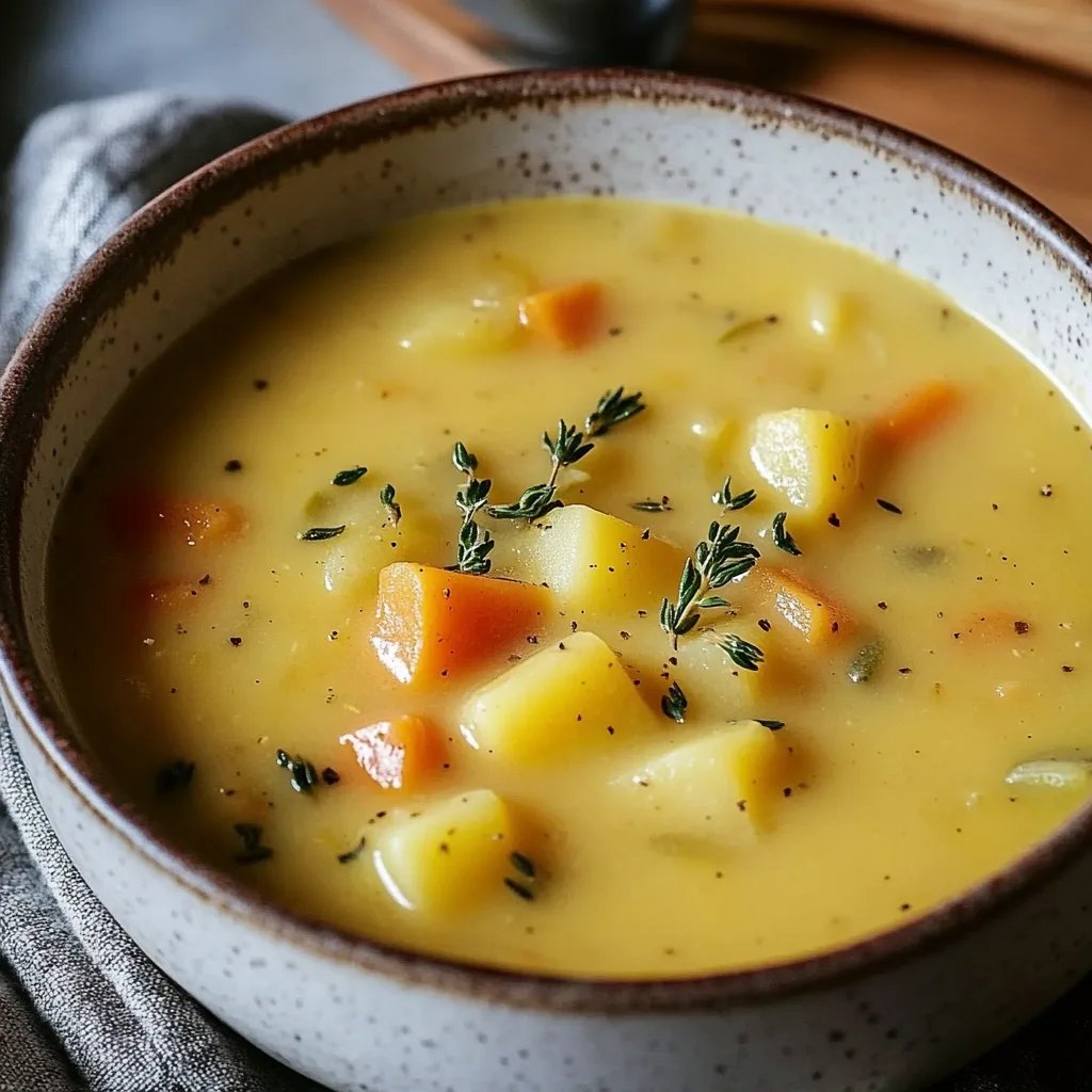 Cozy & Hearty Vegan German Potato Soup