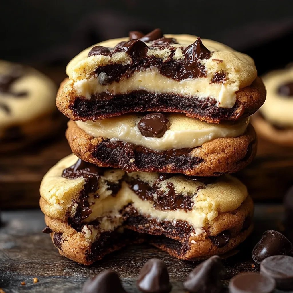 Decadent Cheesecake Stuffed Chocolate Chip Cookies