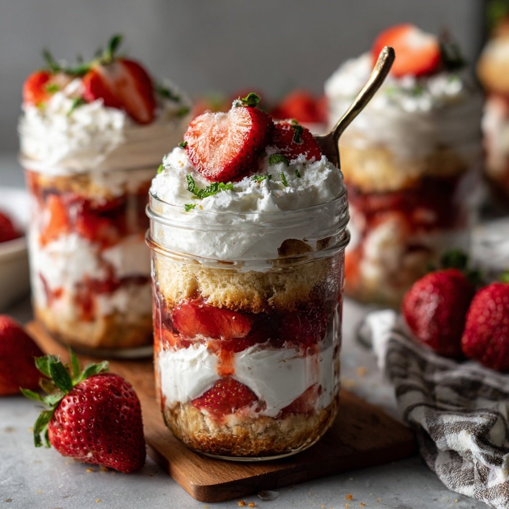 Strawberry Shortcake Mason Jars