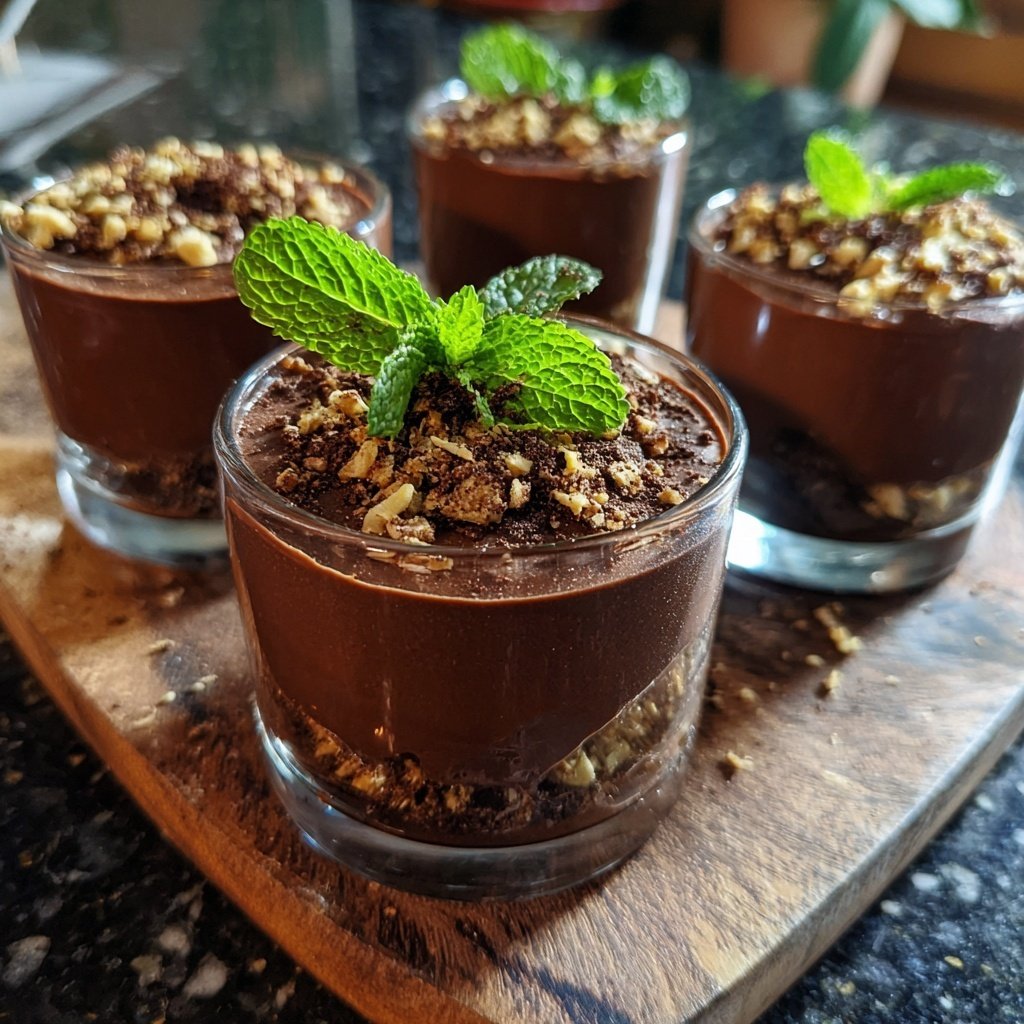 Chocolate Mint Dessert Cups