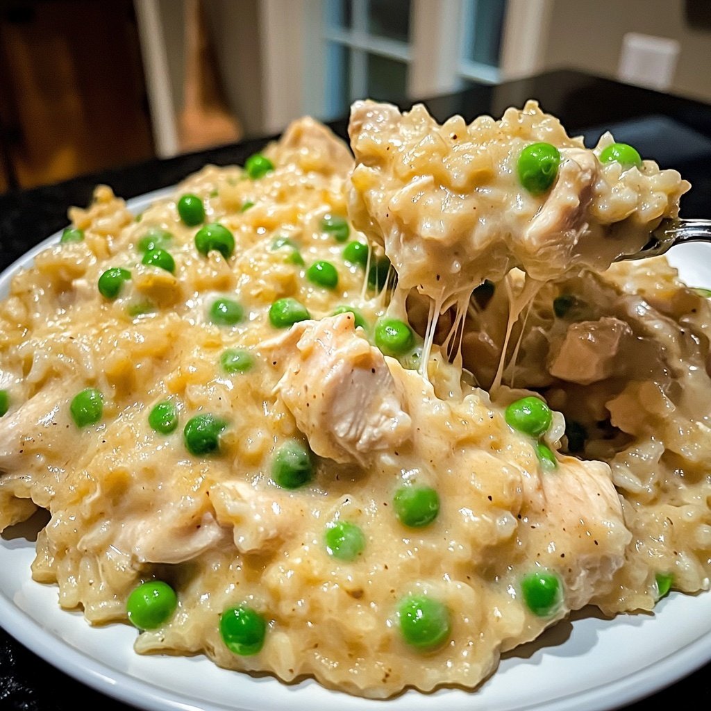Creamy Slow Cooker Chicken and Rice