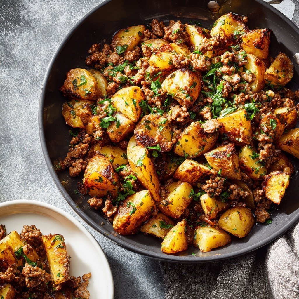 Easy Ground Beef Skillet With Potatoes
