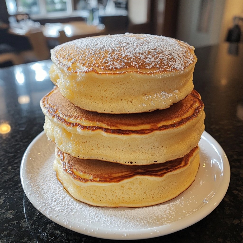 Fluffy Japanese Soufflé Pancakes