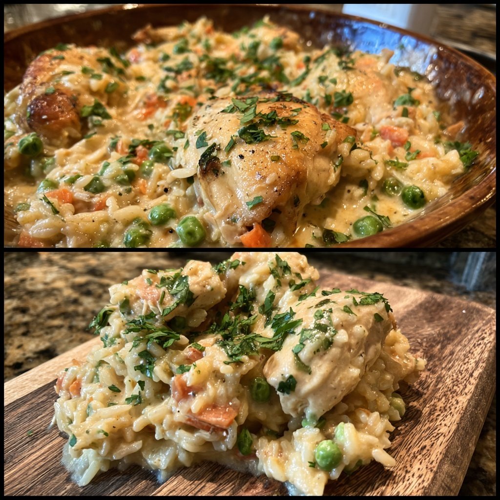 Creamy One Pot Chicken And Rice