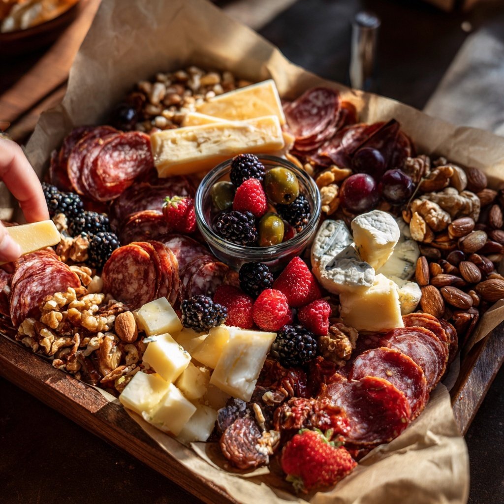 Super Bowl Charcuterie Board for Parties
