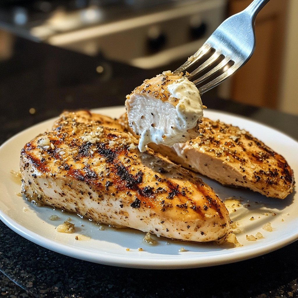 Chicken Breast with Garlic Yogurt