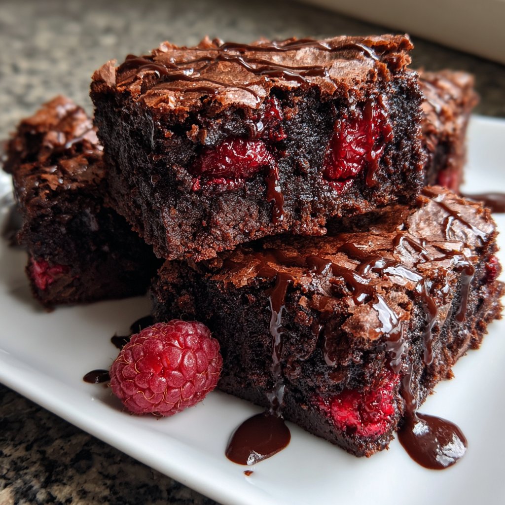 Chocolate Raspberry Brownies