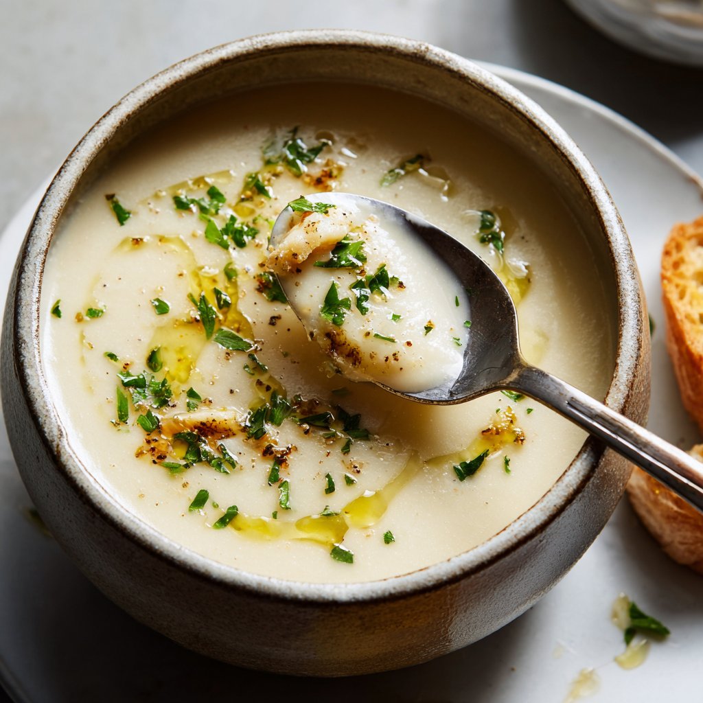 Creamy Lemon White Bean Soup