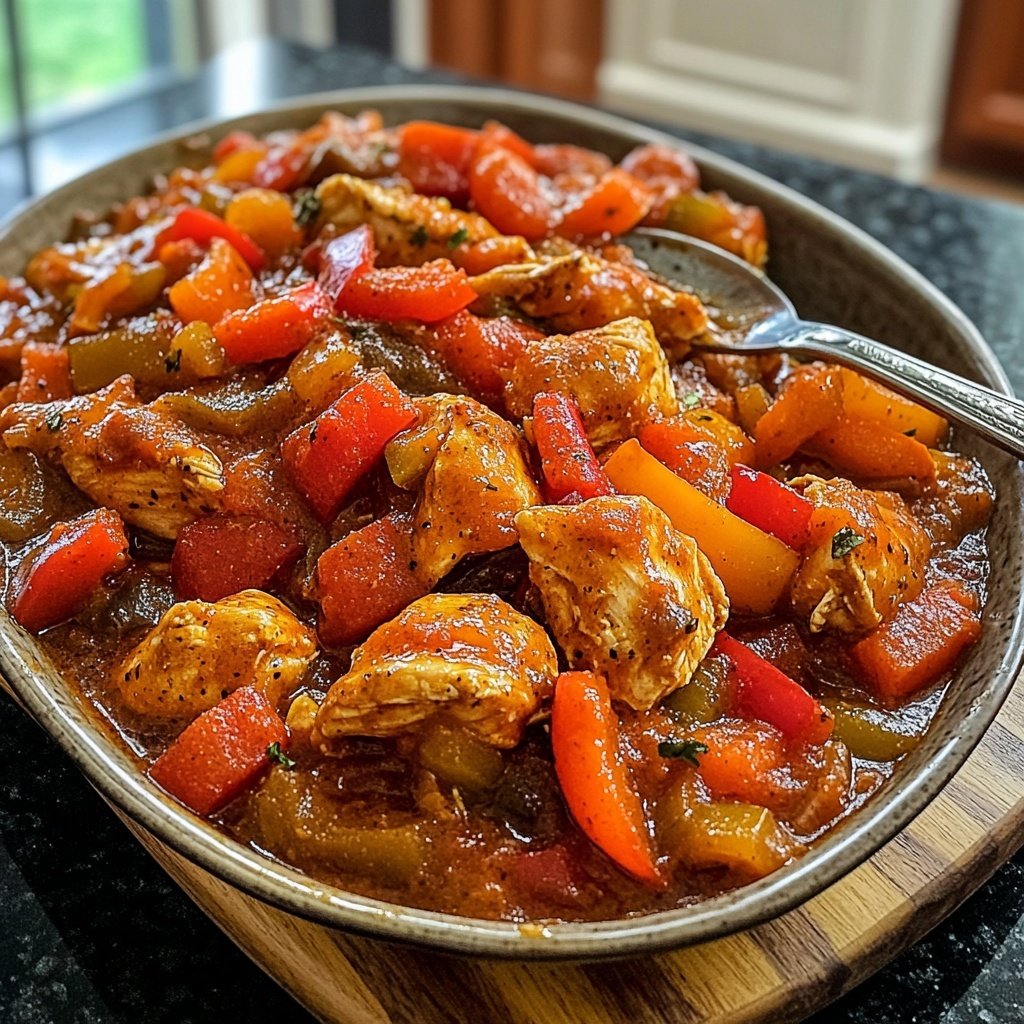 Cozy Crockpot Chicken Cacciatore