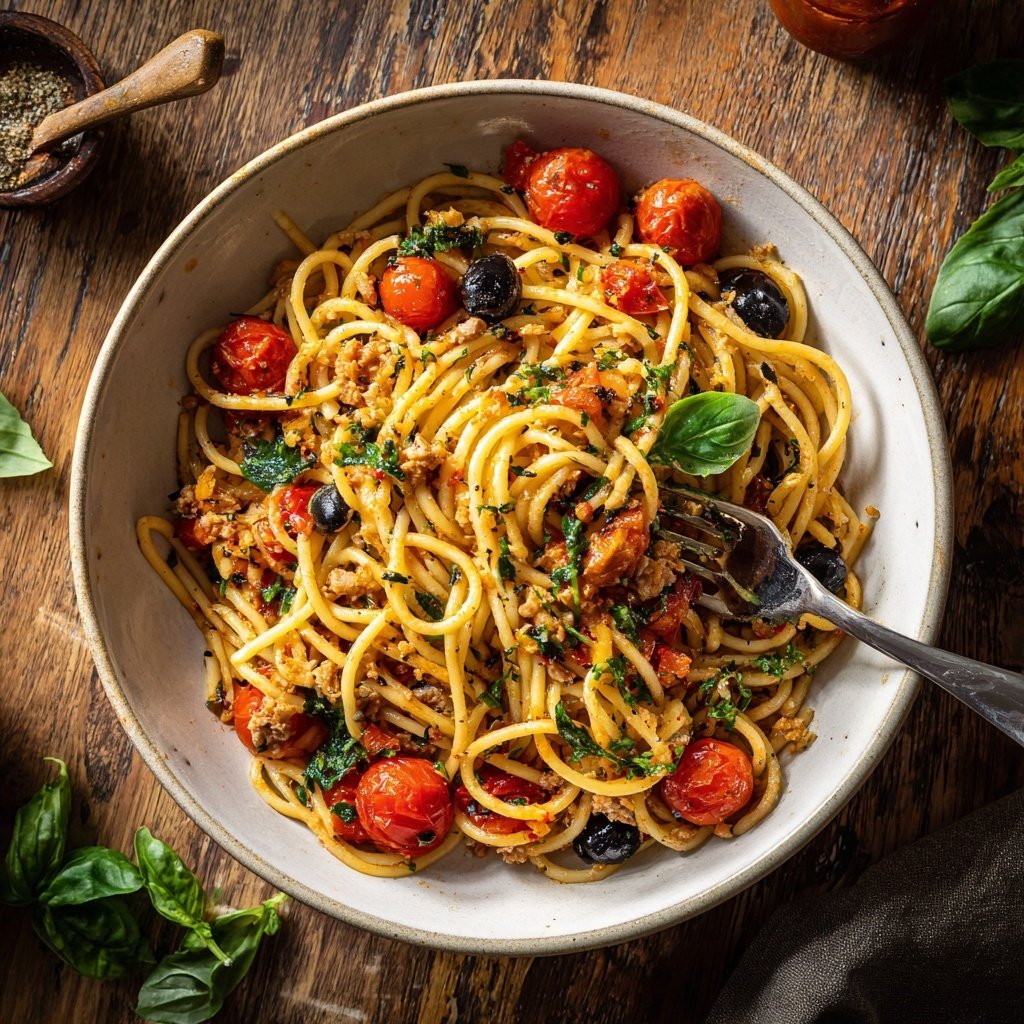 Mediterranean Tuna Pasta