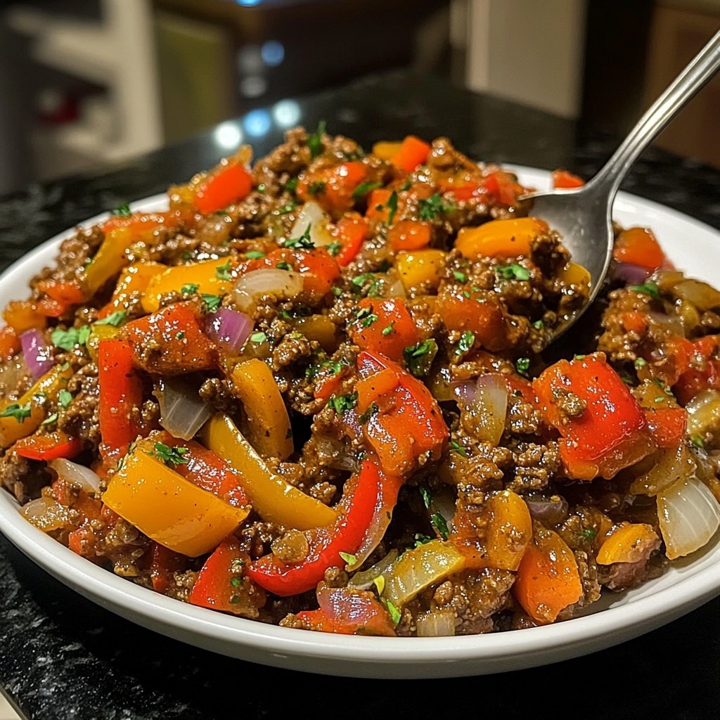 Ground Beef Skillet Mediterranean