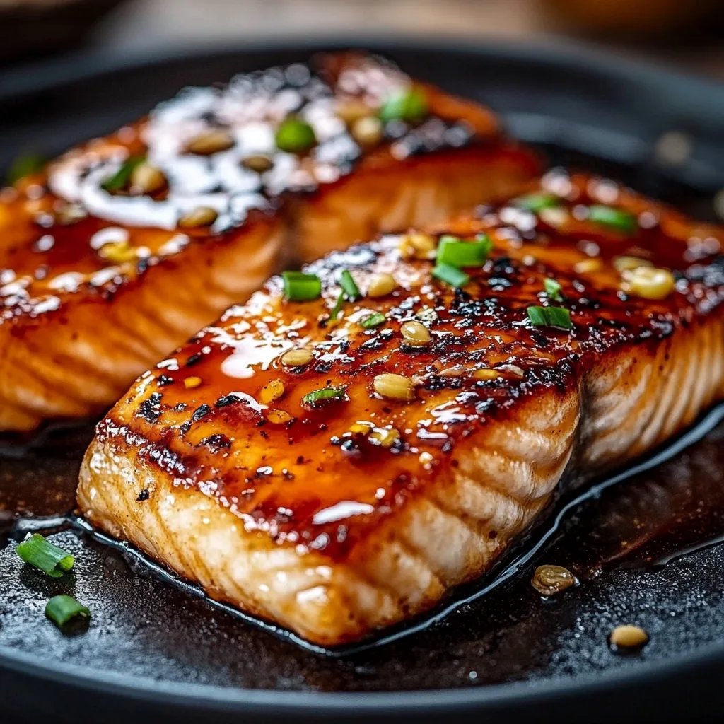 Easy Crispy Honey Garlic Glazed Salmon Recipe