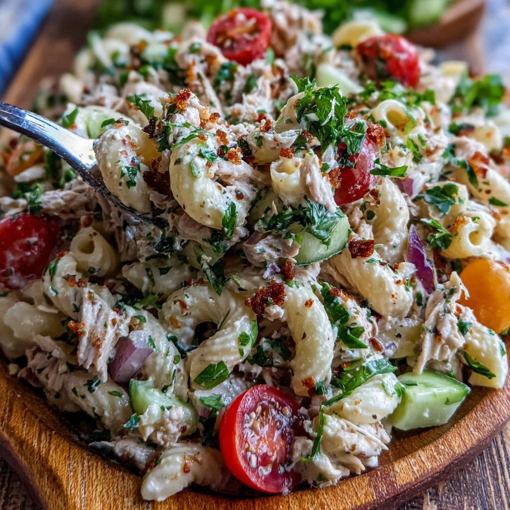 Easy Lunch Turkey Pasta Salad